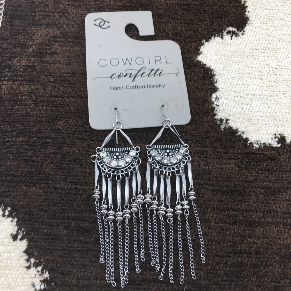 Boho Beaded Dangle Earrings 